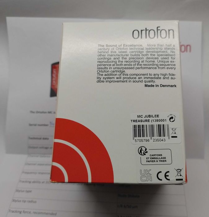 Wkładka do gramofonu Ortofon Jubilee