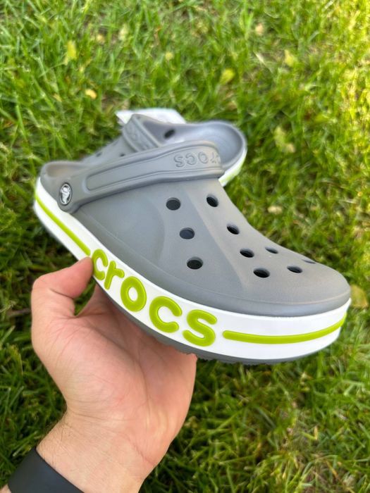 Купить Crocs Crocband bayaband Женские кроксы,крокси ,сірі  баябенд