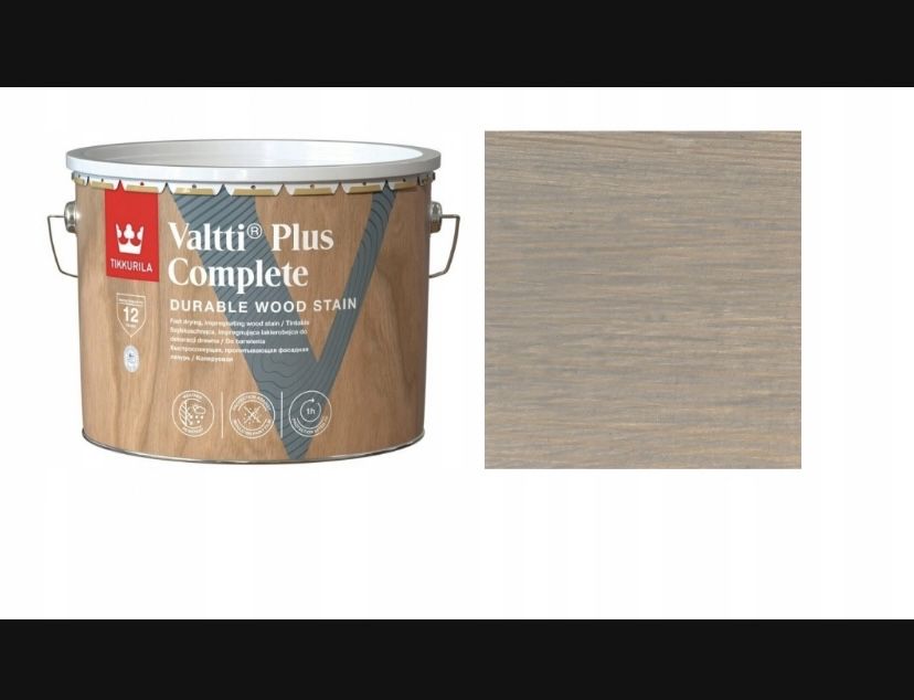 Lakierobejca Tikkurila Valtti Plus Cimplete kolor Ash Grey 2,5l