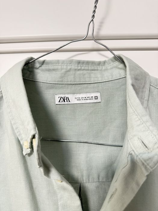 Сорочка zara men колекція 2025 лляна