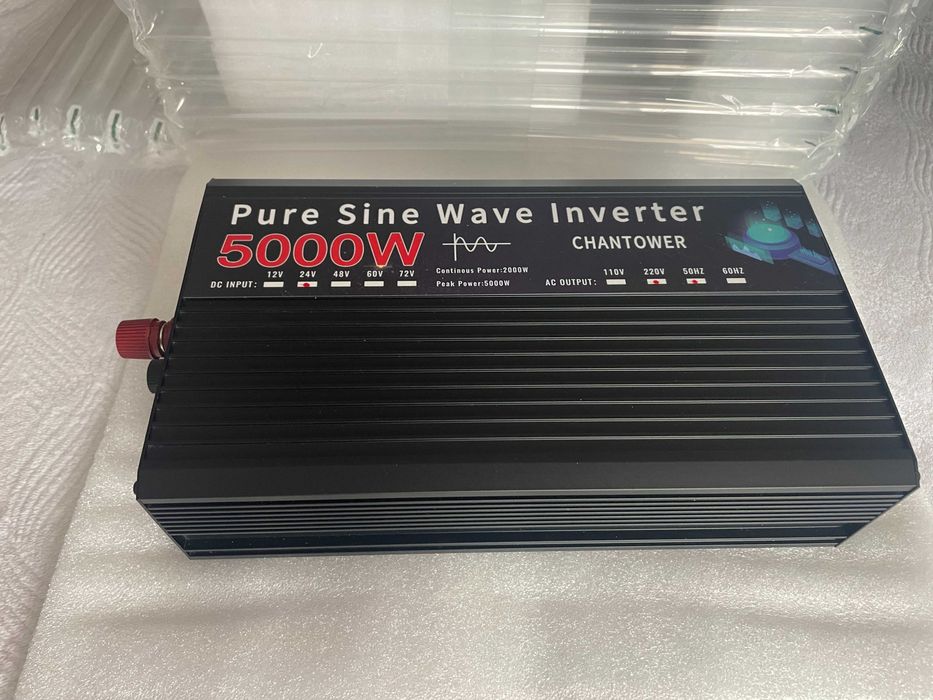 Потужний інвертор инвертор перетворювач с чистой синусоидой 24v 5000w