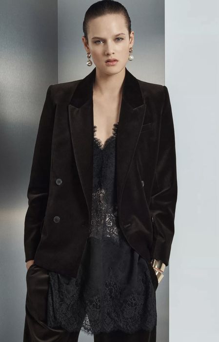 Піджак велюровий zara S новий з бірками