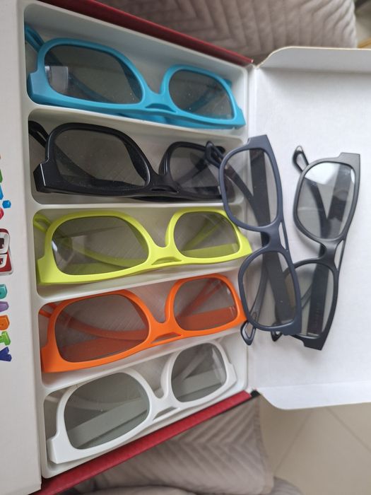 Okulary LG Party Pack  7 par różne kolory