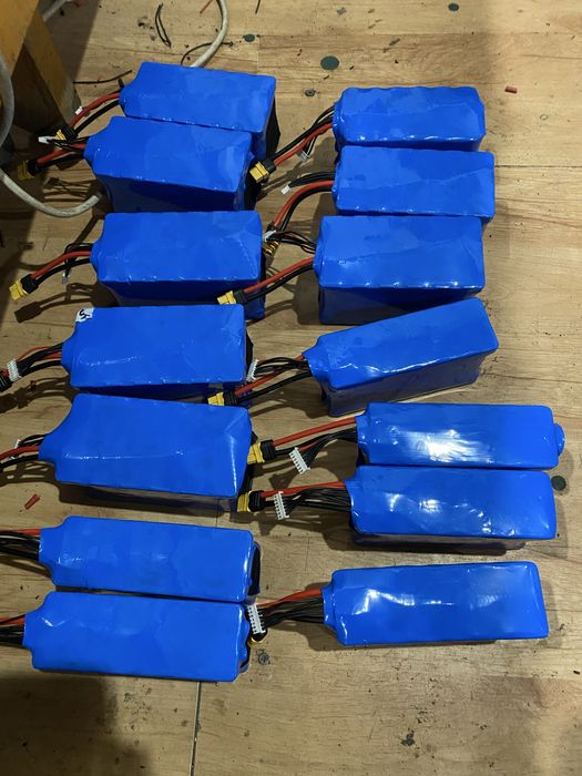 Батареї, збірки, акамулятори до дрона fpv 6s2p, 6s3p, 6s1p