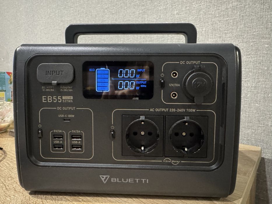 Bluetti EB55 537Wh 700W зарядна станція EcoFlow Jackery