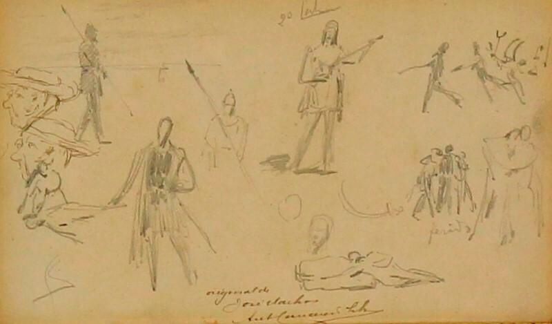 José Vital Branco Malhoa - Desenho sobre papel