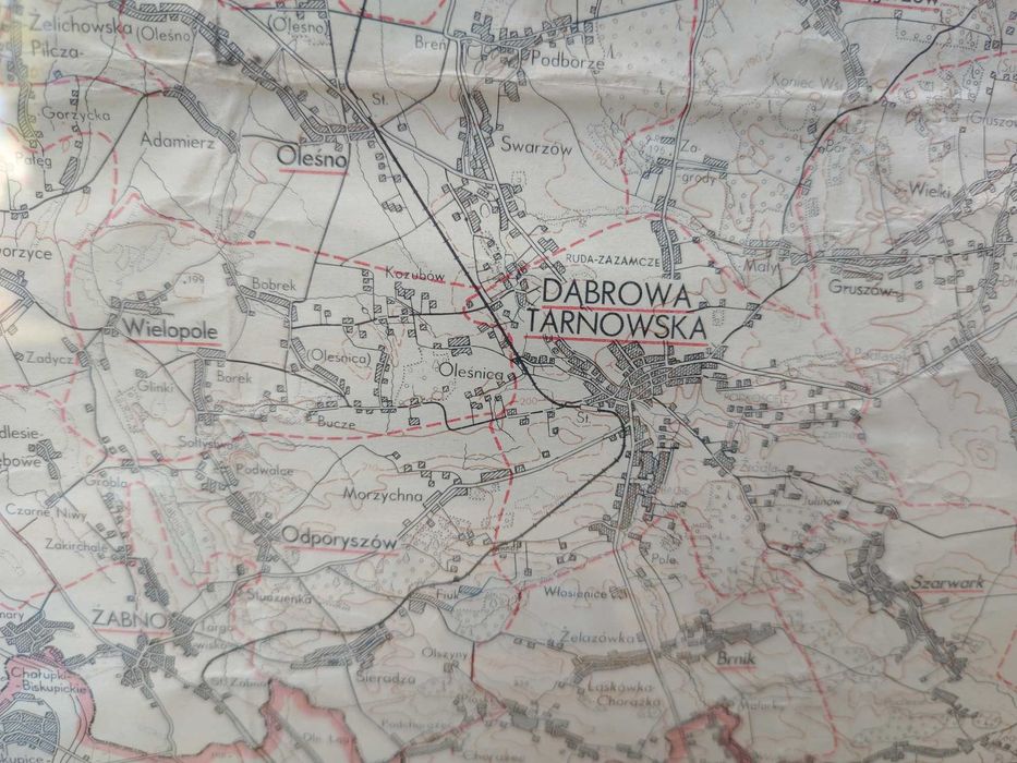 Dąbrowa Tarnowska - Mapa Proporczyk sport - Dąbrovia Klub sportowy