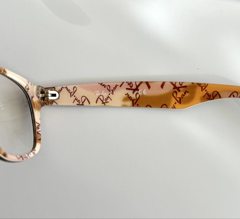 Оправа окуляри Ray-Ban RB 5184, чорна оправа з бежевими вставками черепаха 5409