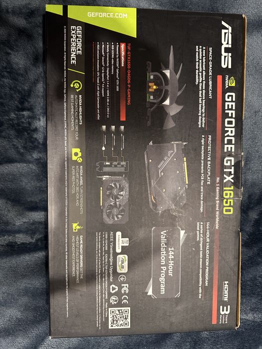 Відеокарта ASUS TUF Gaming GeForce GTX 1650  4GB GDDR6