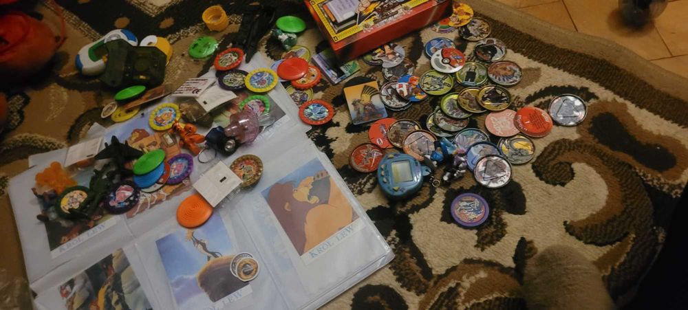 Kolekcje Tazosy, pokemony, 3d karteczki notesikowe itd