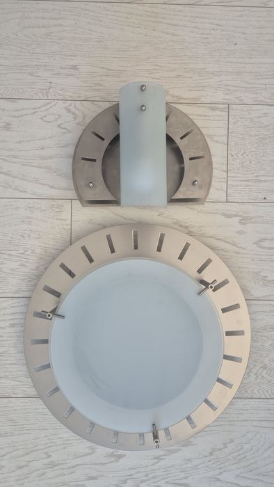 Komplet lamp, nowoczesny styl, plafon i kinkiet, aluminium