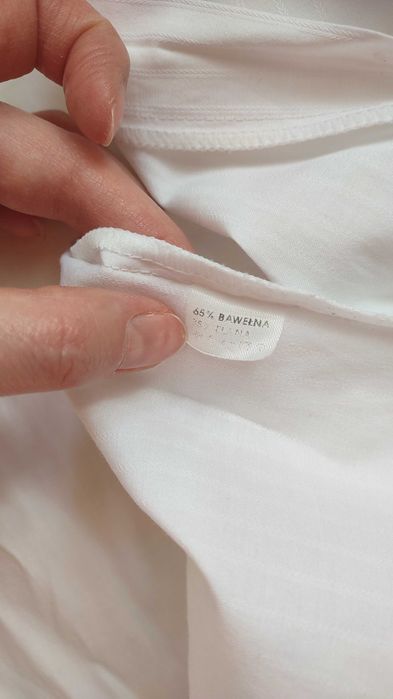 Męska klasyczna kremowa koszula w paseczki 37-38 M/L Witex Vintage