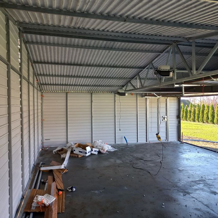 9x6 garaz drewnopodobny garaż blaszany ocynk ,Profile 100% poziomo