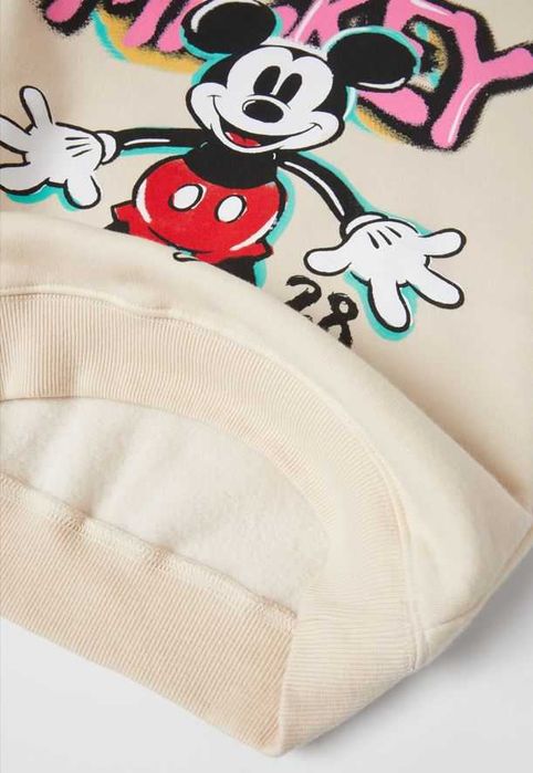 ZARA Bluza Sukienka Myszka Miki Disney Mickey Mouse - 128 cm