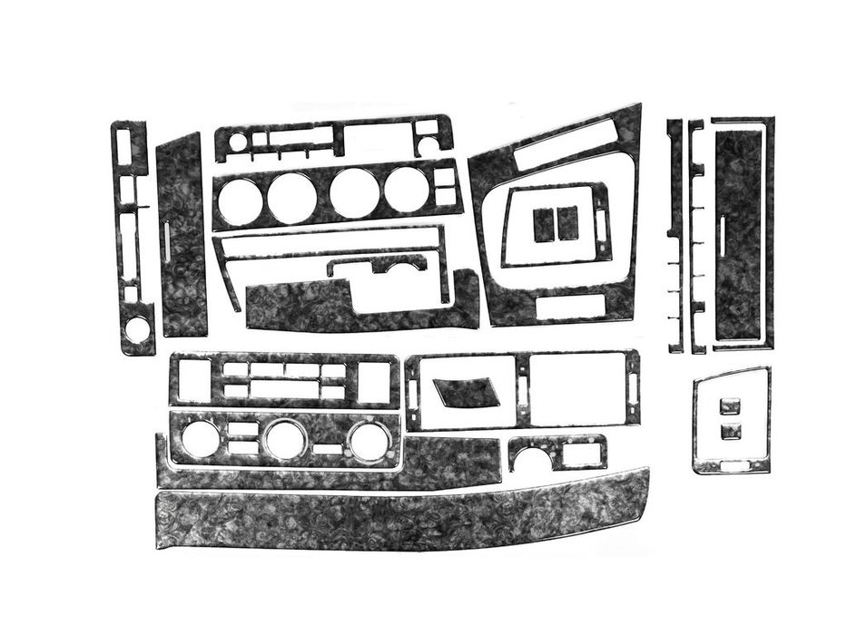 BMW 3 серія E-46 1998-2006 рр. Накладки в салон Карбон
