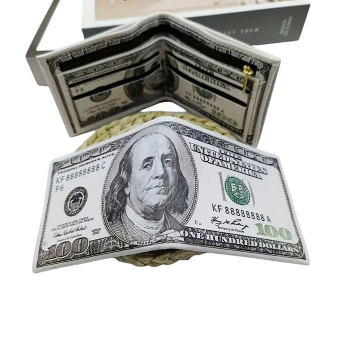 Portfel męski z imitacją dolara