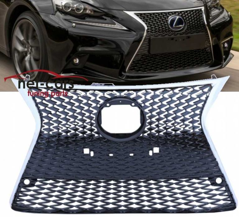Grill LEXUS IS III XE30 13-17 chrom wzór F SPORT PDC