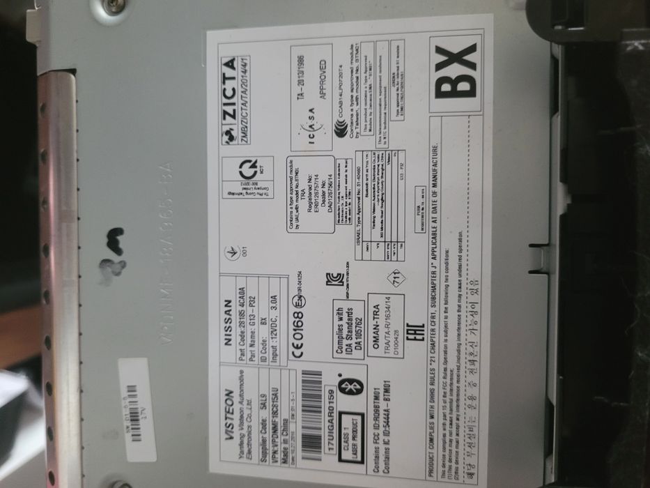 Radio Qashqai J11 2017