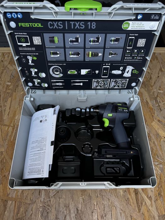 Nowa wkrętarka Festool TXS 18 Basic