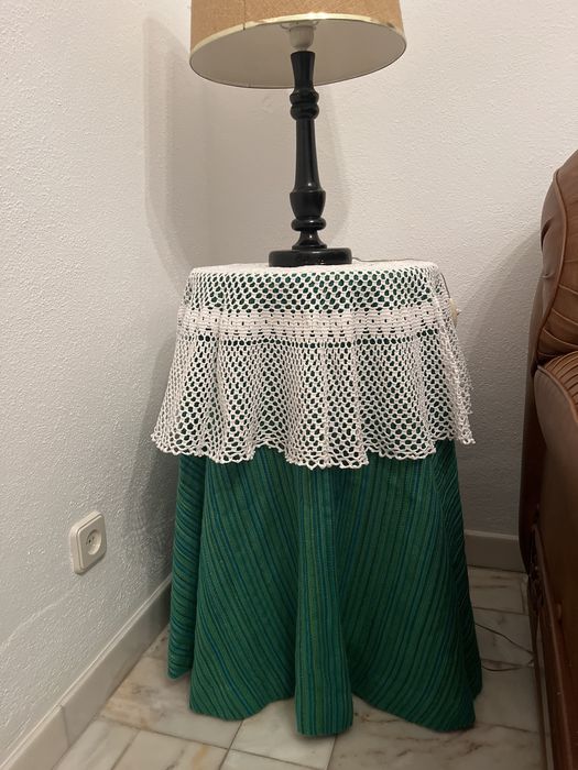 Conjunto candeeiro com  camilha tampo 40 cm