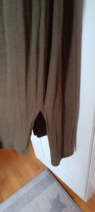 Sukienka, 40, Greenpoint, khaki, oliwka, rozcięcia