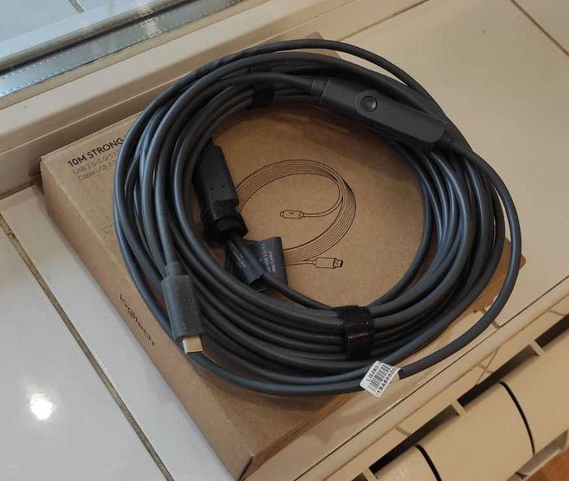 10метров Кабель USB Type-C Logitech USB 3.1 c усилителем встроеным