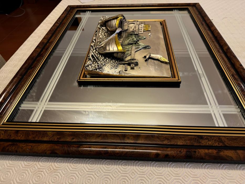 Quadro em bronze trabalhado italiano