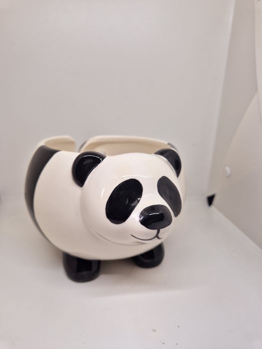 Słodka Panda ceramiczna miska uchwyt organizer z przędzydziewiarska k