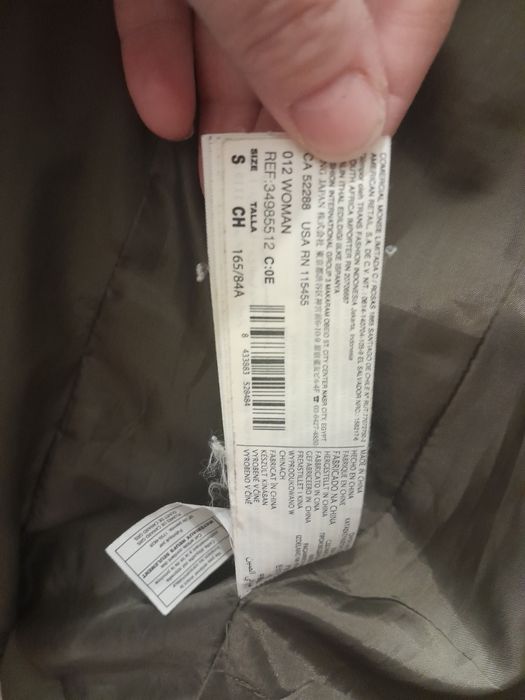 Mango kurtka płaszcz zimowy biust 90 cm