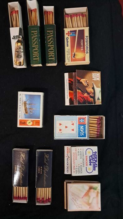 Pack 11 Caixa de Fósforos Variados - Antigos