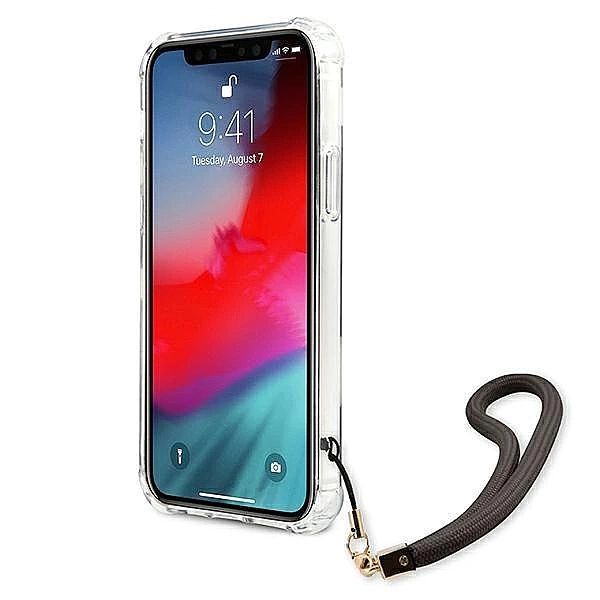 Etui Guess Marble Collection na iPhone 12 Pro Max - szare