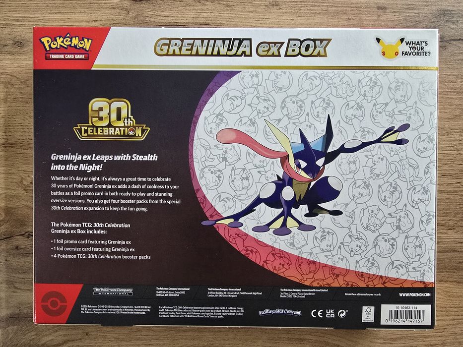 Pokémon TCG: 30th Celebration - Ex Box - Greninja ex