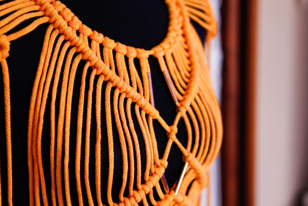 Strój makrama  rękodzieło