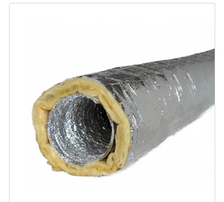 Tubo alumínio Flex isolado 102mm