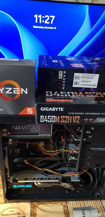 RYZEN5 3600, Radeon RX 580 8GB, DDR 16GB, SSD 256GB, HDD 5+TB