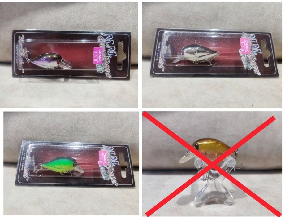 Воблера! Jackall Hamakuru Spider, Tiemco, ZIP BAITS, Masu Master, M