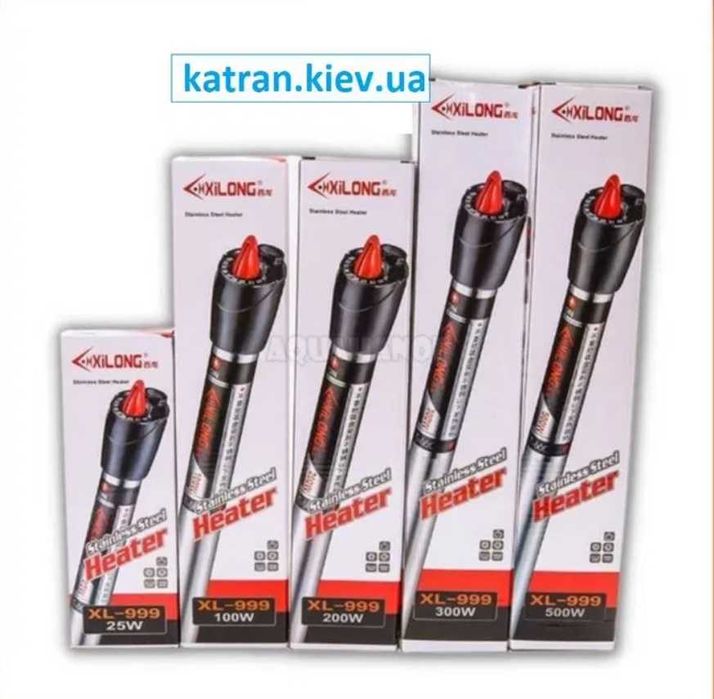 Терморегулятор, обігрівач в акваріум метал, новий XL-999 50-500Вт