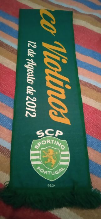 Cachecol SCP troféu cinco violinos 2012. 106 anos do SCP