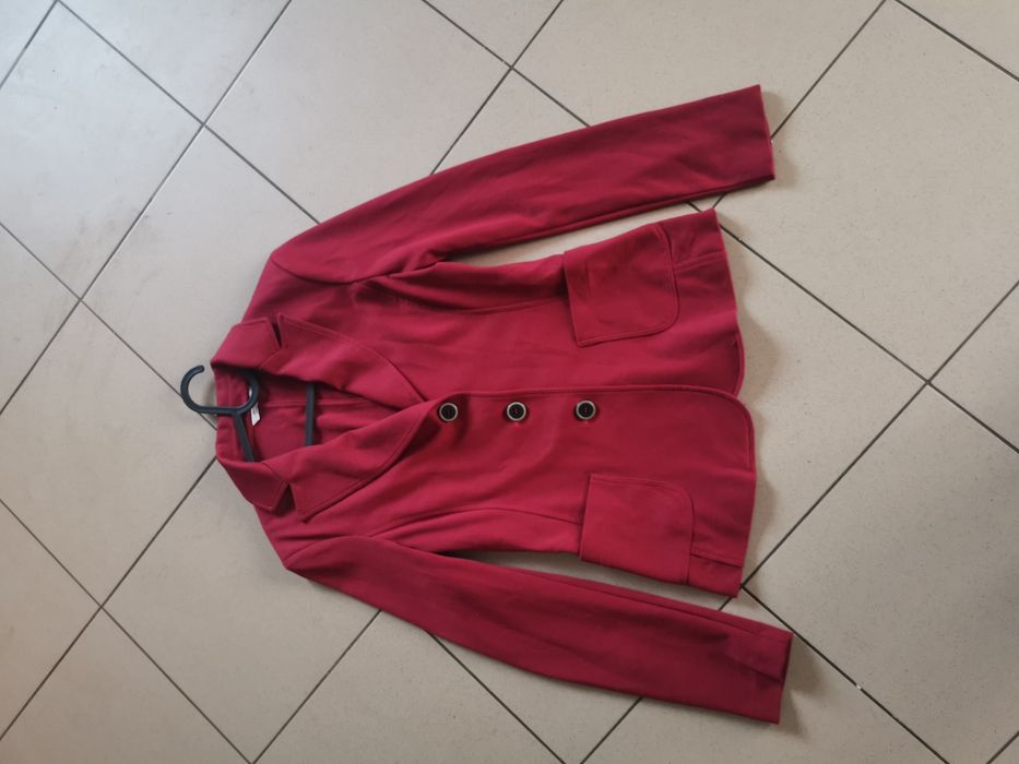 Włoska Marynarka damska żakiet materiałowy taliowany italy r M 38