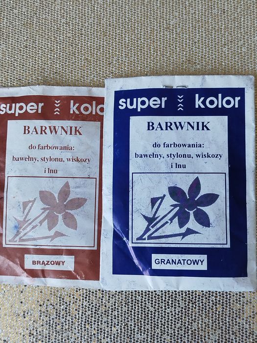 Barwniki do bawełny, lnu i wiskozy. 5 zł za 2 szt