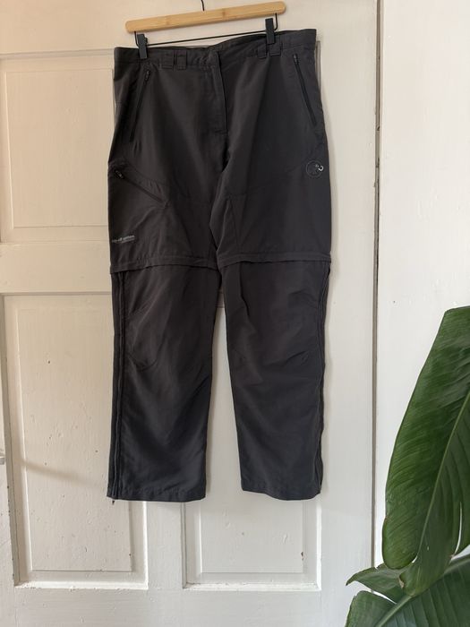 Szare spodnie trekkingowe mammut 46 XL zip off