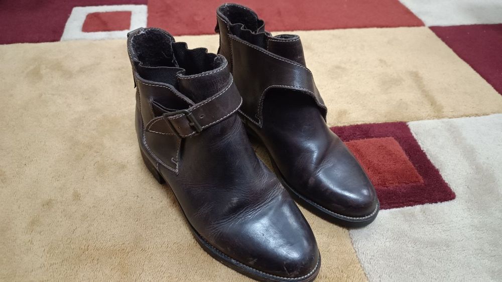 Сапоги кожение женские