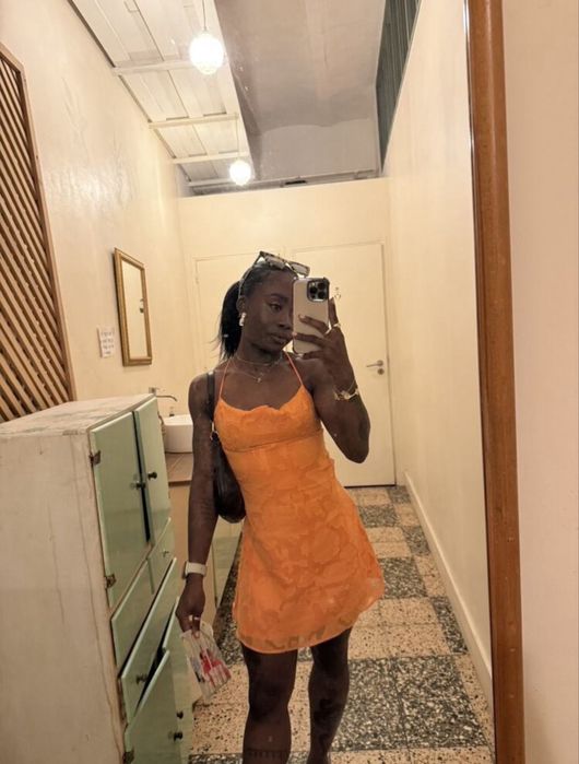 Літній сарафан помаранчевий