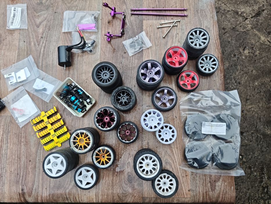 Zestaw Model RC Himoto HPI onroad 1:10 + dużo części zamiennych rc