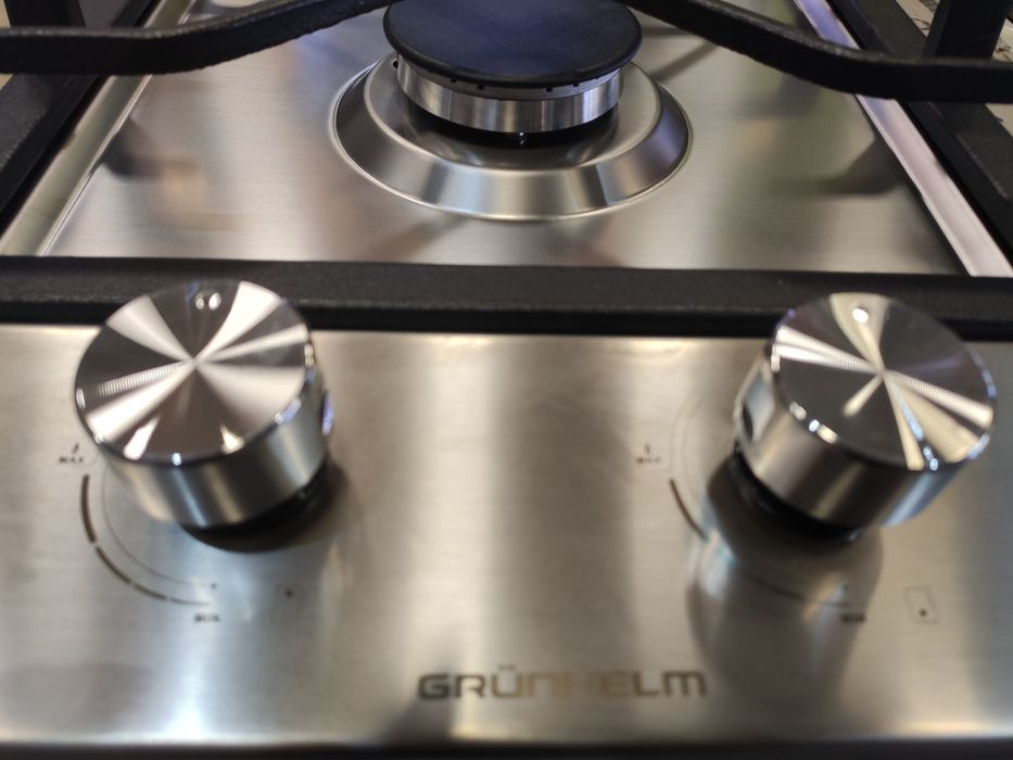 Варочная газовая поверхность GRUNHELM  нержавейка Турция