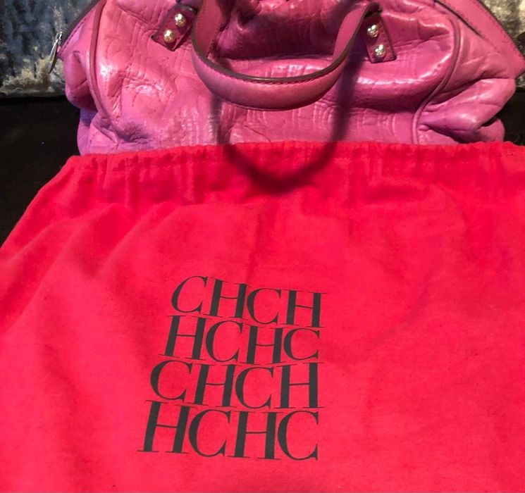 Carteira Carolina Herrera original rosa