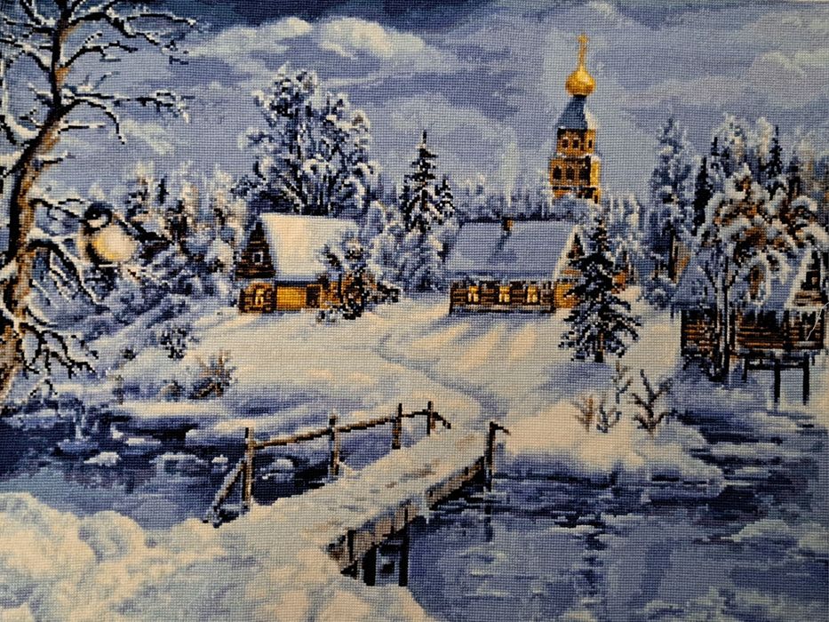 Картина вишита хрестиком Зима Luca-S