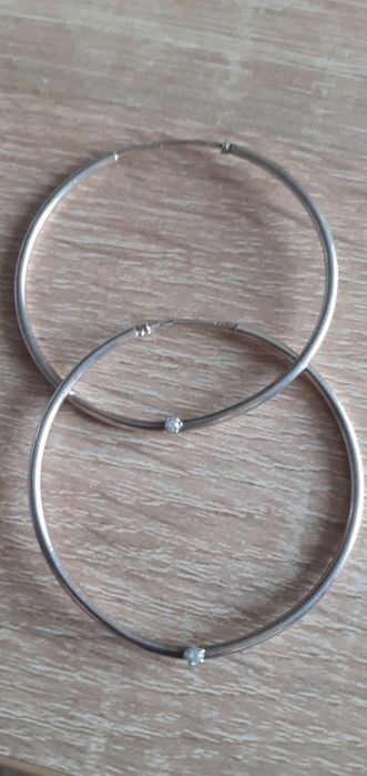 Срібні сережки конго 4см