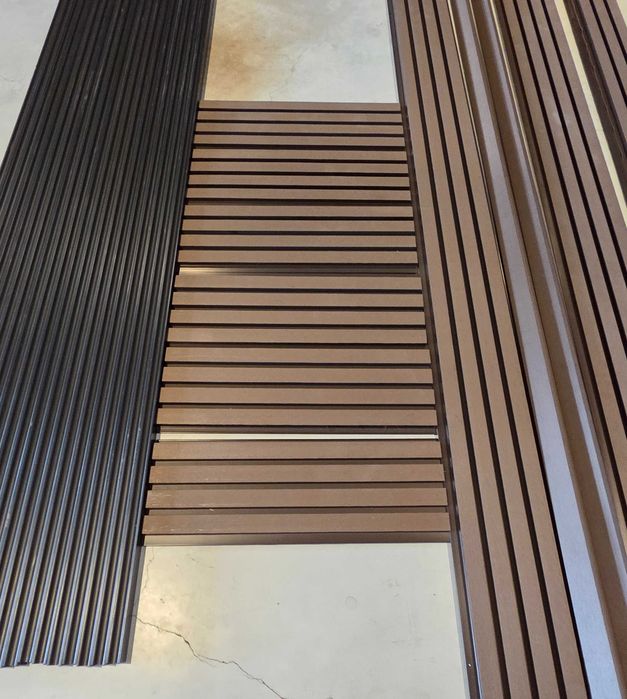 Resto de peças Ripado 20 Travessas p/ Aplicação de Ripado Exterior WPC 2900x40x25MM