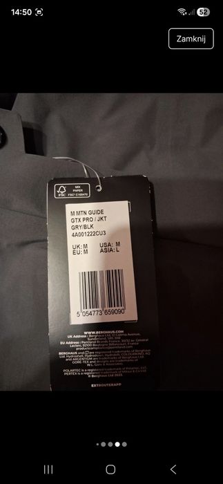 Gore-tex Pro kurtka hardshell  Berghaus